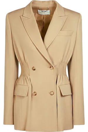 Chloé Wool Gabardine Double Breasted Jacket