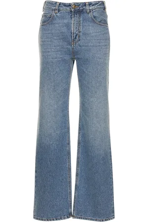 Chloé Cotton & Hemp Denim Straight Jeans