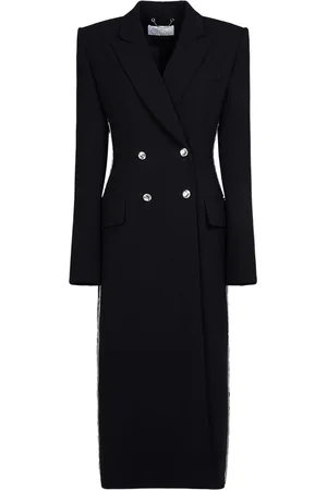 Chloé Embellished Wool Crepe Long Coat