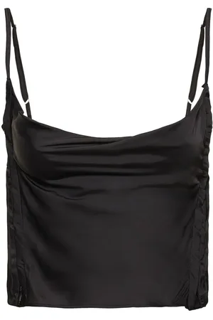 Y / PROJECT Draped Jersey Hooks Top W/ Lace Inserts