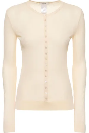 LEMAIRE Seamless Viscose Blend Ribbed Top