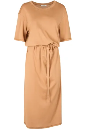 LEMAIRE Belted Cotton Maxi T-shirt Dress
