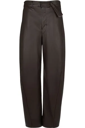 LEMAIRE Belted Leather Pants