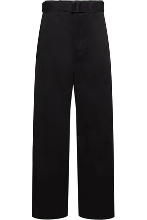 LEMAIRE Belted Cotton Twisted Pants