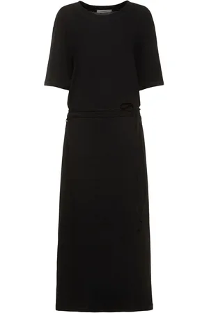 LEMAIRE Belted Cotton Maxi T-shirt Dress