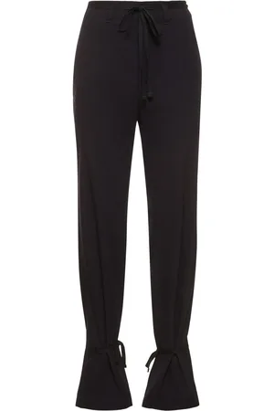 LEMAIRE Cotton Straight Pants W/self-tie Strings