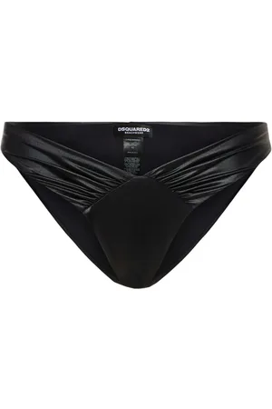 Dsquared2 Draped Matte Lycra Bikini Bottoms