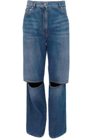 J.W.Anderson Cut-out-knee Denim Bootcut Jeans