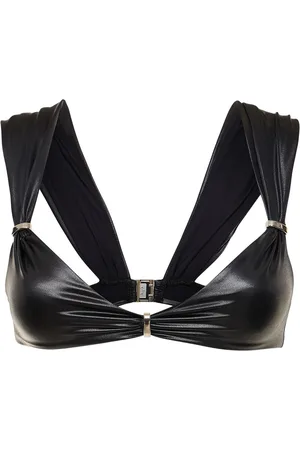Dsquared2 Draped Matte Lycra Balconette Bikini Top