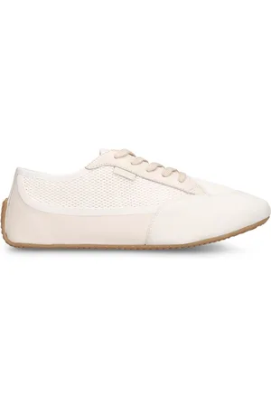 The Row Bonnie Canvas & Suede Sneakers