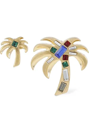 Palm Angels Palm Brass Embellished Earrings