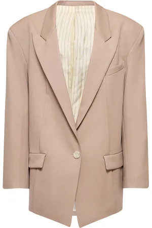 The Attico Glen Gabardine Single Breasted Blazer