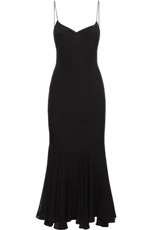 The Andamane Rosie Flared Silk Midi Slip Dress