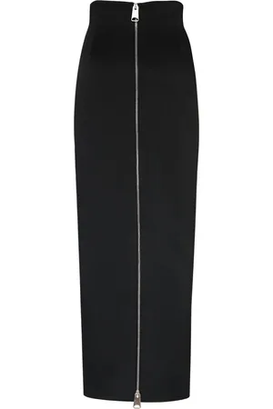 Khaite Ruddy Zipped Long Skirt