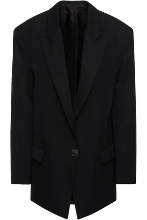 The Attico Glen Gabardine Single Breasted Blazer