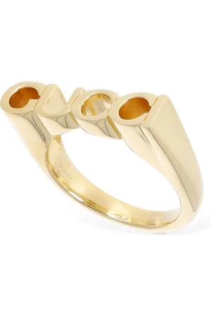 Gucci Lettering Brass Ring