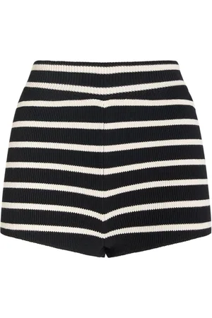 Ami Ami Striped Sailor Cotton Mini Shorts