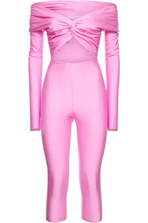 The Andamane Kendall Shiny Lycra Long Sleeve Jumpsuit