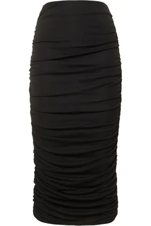 The Andamane Livia Stretch Jersey Midi Skirt