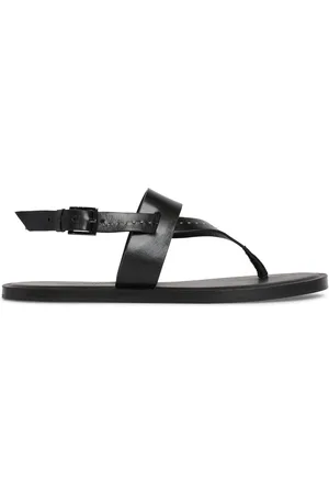 Max Mara 10mm Leather Thong Thong Sandals