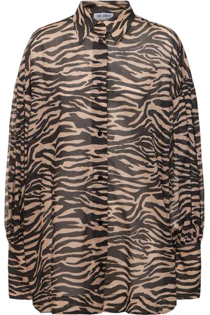 The Attico Printed Mousseline Oversized Shirt