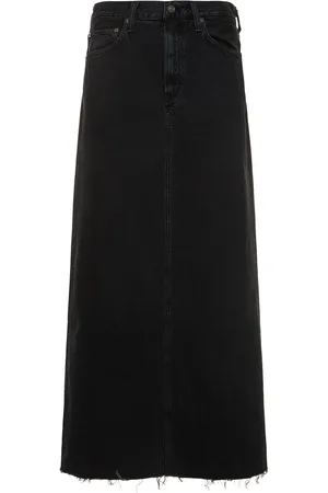 AGOLDE Hilla Cotton Denim Long Skirt