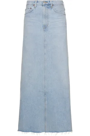 AGOLDE Hilla Denim Cotton Long Skirt