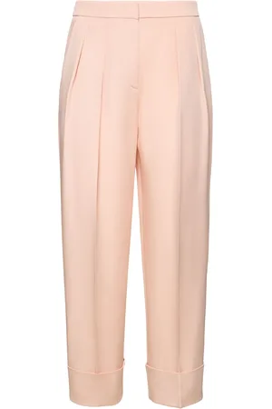 Giorgio Armani Glittered Silk Pleated High Waist Pants