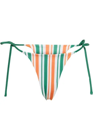Casablanca Striped Tech Jersey Bikini Bottoms
