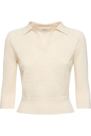 Aspesi Cotton Knit Short Sleeve Polo Top