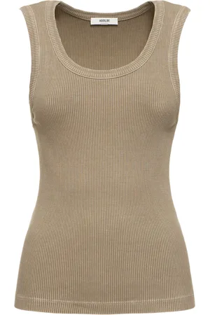 AGOLDE Poppy Scoop Neck Cotton Tank Top