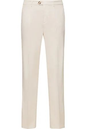 Brunello Cucinelli Stretch Gabardine Pleated Pants