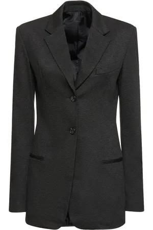 Helmut Lang Melange Viscose Blend Blazer