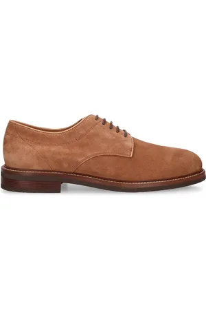 Brunello Cucinelli Leather Derby Lace-up Shoes