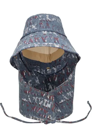 Lanvin Printed Denim Fisherman Hat