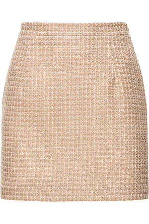 Alessandra Rich Sequined Tweed Mini Skirt