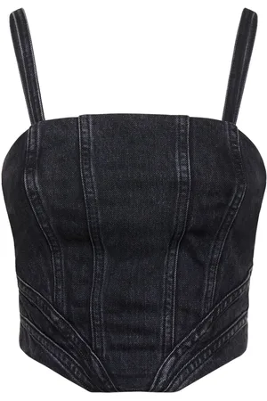 AMIRI Denim Corset Top