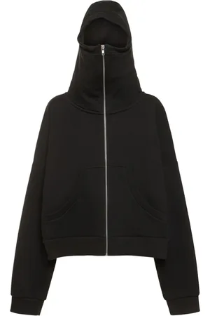 Entire Studios Washed Cotton Full-zip Hoodie
