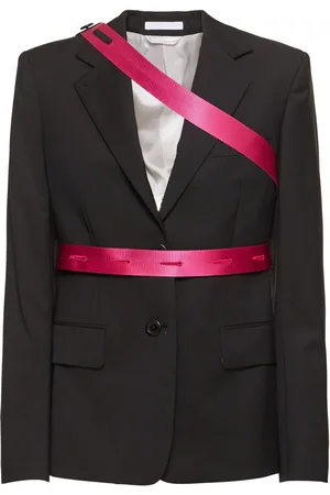 Helmut Lang Seatbelt Wool Blend Blazer