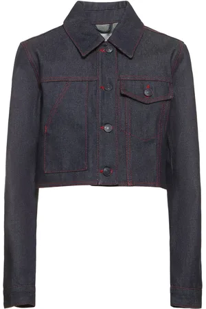 Cecilie Bahnsen Gracie Cropped Cotton Denim Jacket