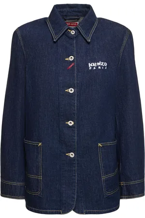 Kenzo Varsity Cotton Denim Workwear Jacket