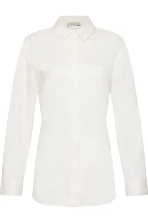 St Agni Open Back Long Sleeve Cotton Shirt