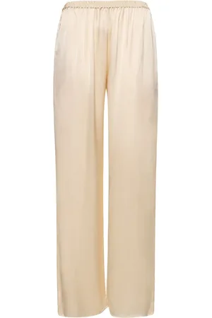 MATTEAU Relaxed Viscose Satin Pants