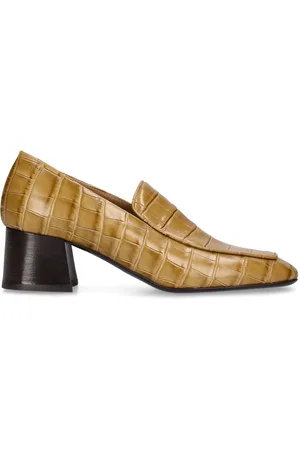 Totême 55mm The Block Heel Leather Pumps