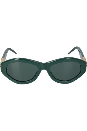 Casablanca Monogram Plaque Oval Sunglasses