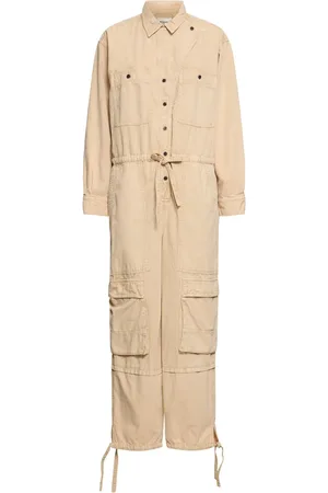 Marant Etoile Idany Long Sleeve Cotton Jumpsuit
