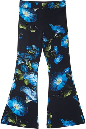 Dolce & Gabbana Printed Viscose Flared Pants