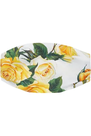 Dolce & Gabbana Flower Printed Cotton Headband