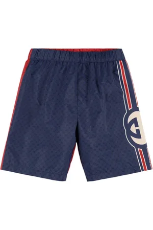 Gucci Gg Logo Nylon Swim Shorts