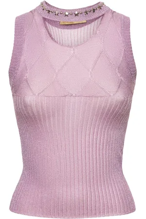 CORMIO Jin Metal Fiber Knit Tank Top